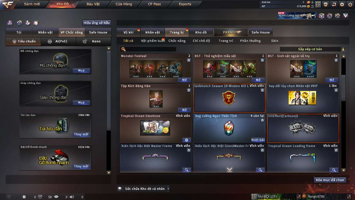 shop acc cf uy tin gia re